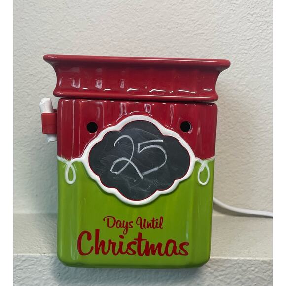 Scentsy Warmer Tis the season Christmas Count Down Chalk Board‎ Full Size Works - Picture 1 of 8